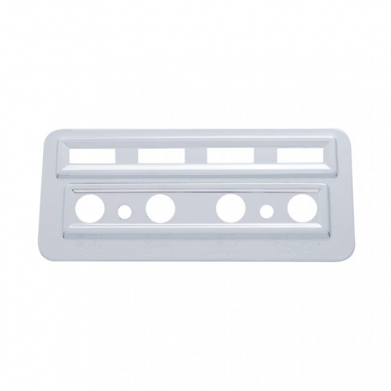 Chrome Plastic Light Switch & Indicator Trim For 2002-2005 Kenworth W900/T800/T600/T2000