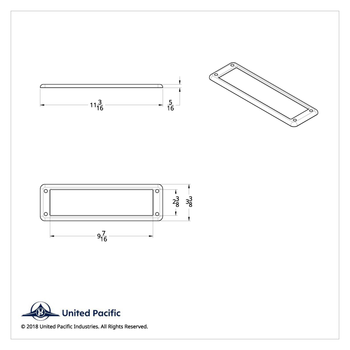 Chrome Plastic Overhead Pocket Bezel For 2000-2010 International 9900/9400/9200 - Thumbnail 10
