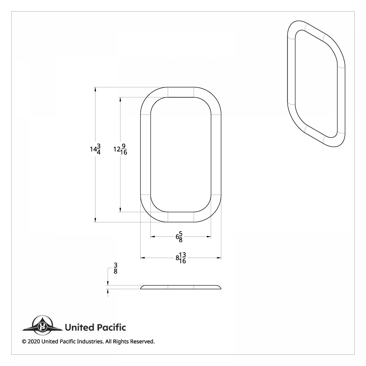 Chrome Exterior View Window Trim For Freightliner Classic (1989-2010) - Includes Adhesive - Thumbnail 3