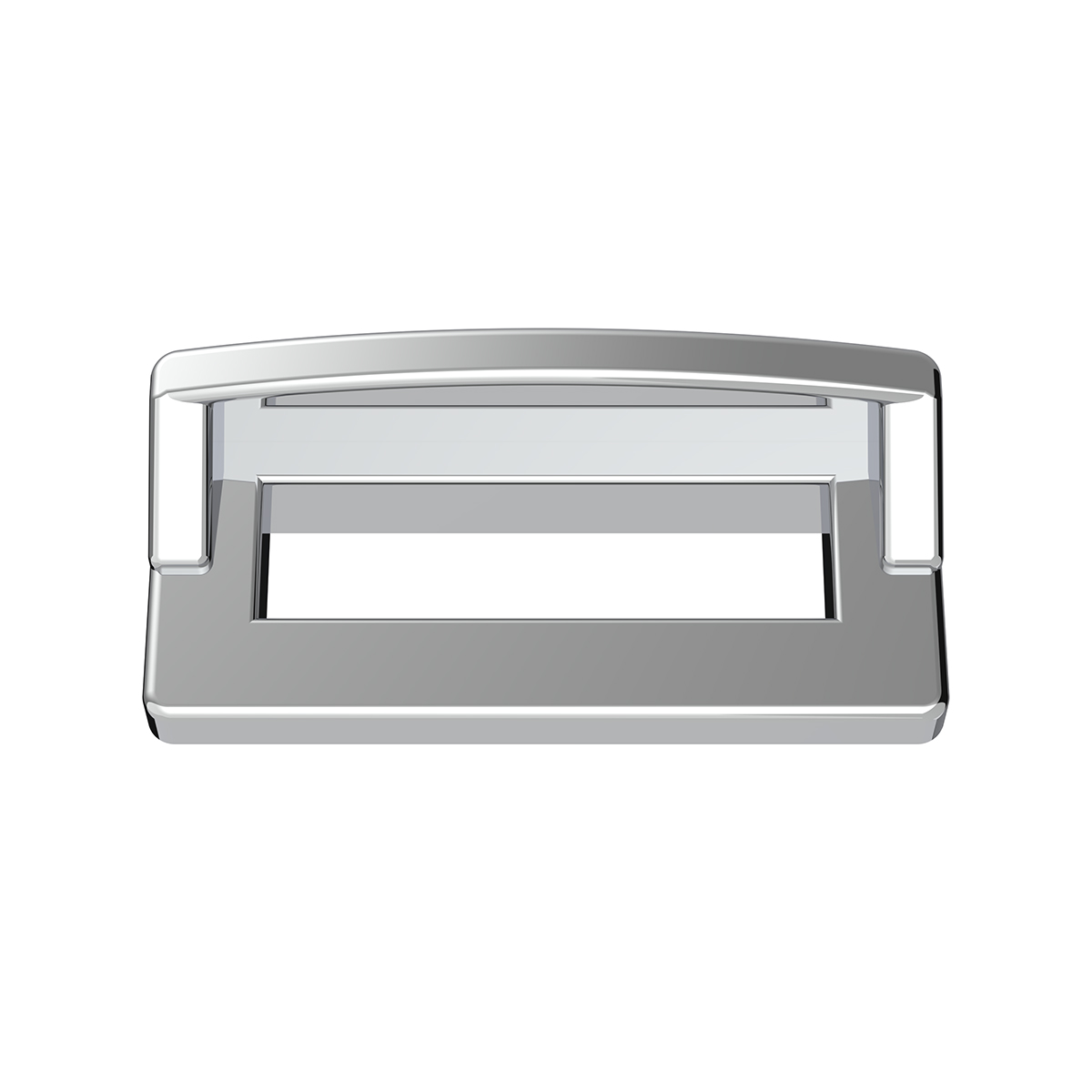 Chrome Plastic Switch Label Covers With Visor For 2001 & Older Peterbilt (6-Pack) - Thumbnail 2
