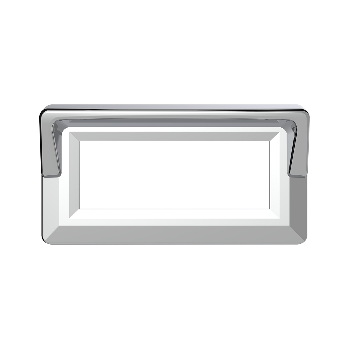 Chrome Plastic Switch Label Covers With Visor For 2005 & Older Kenworth (6-Pack) - Thumbnail 2