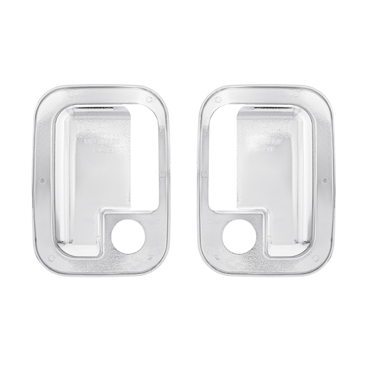 Chrome Exterior Door Handle Cover For 2003+ Kenworth & 2004+ Peterbilt Trucks- Pair (Driver & Passenger) - Thumbnail 2
