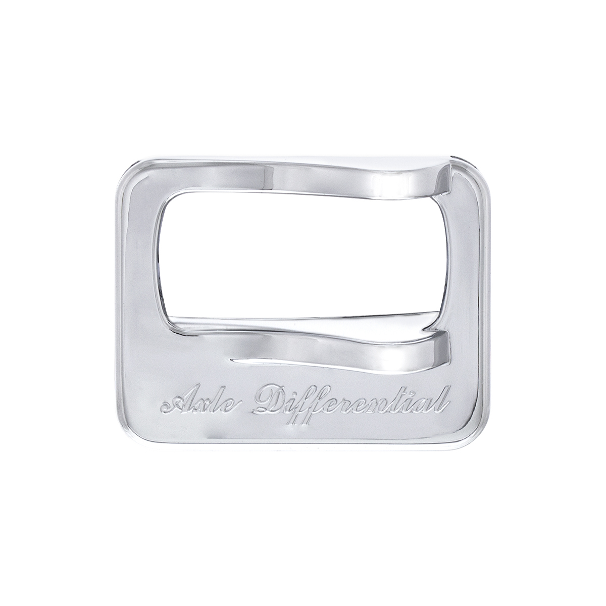 Chrome Plastic Rocker Switch Cover For Peterbilt - Axle Differential - Thumbnail 5