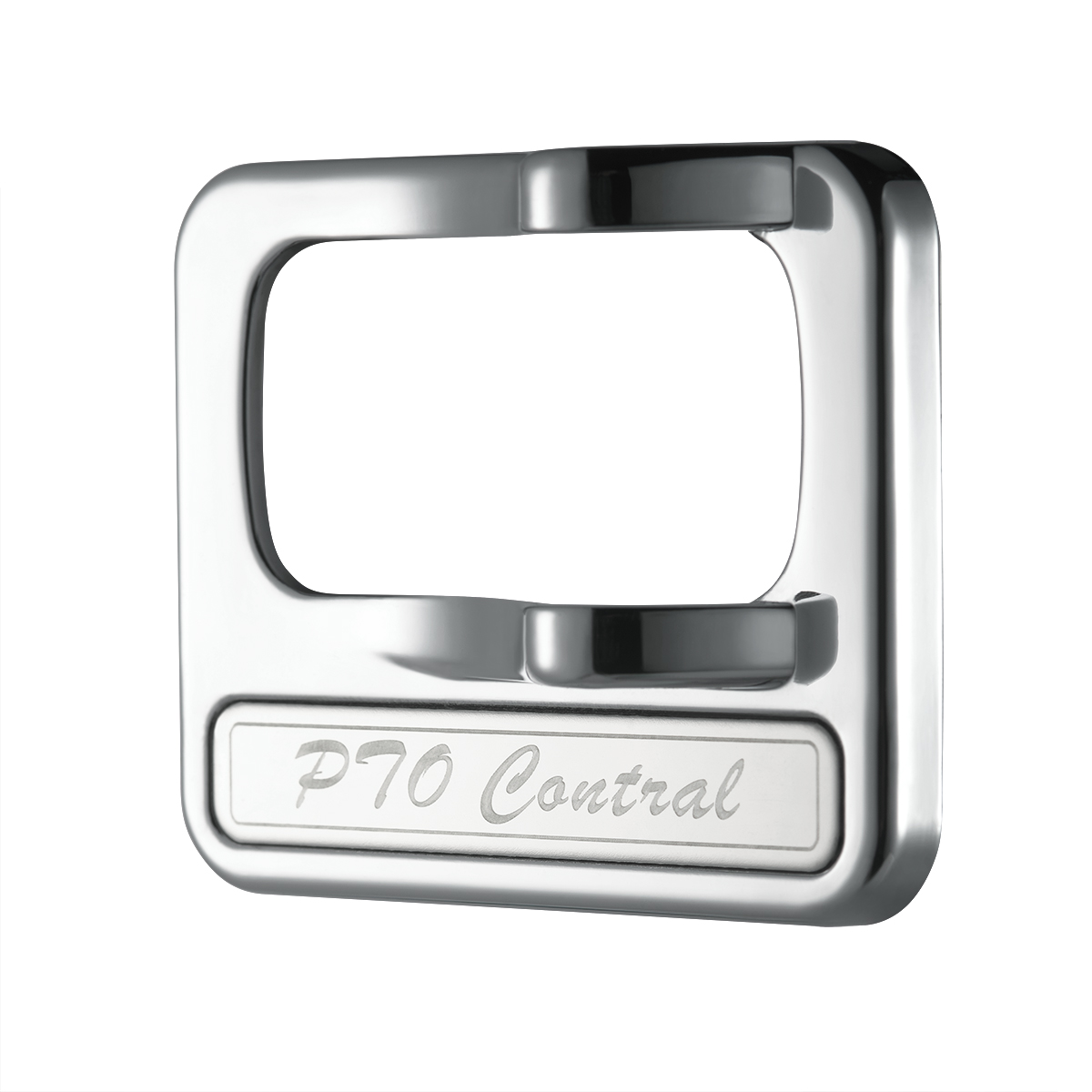 Chrome Plastic Rocker Switch Cover With Stainless Plaque For Peterbilt - PTO Control - Thumbnail 3
