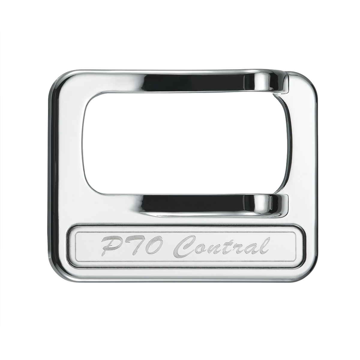 Chrome Plastic Rocker Switch Cover With Stainless Plaque For Peterbilt - PTO Control - Thumbnail 6
