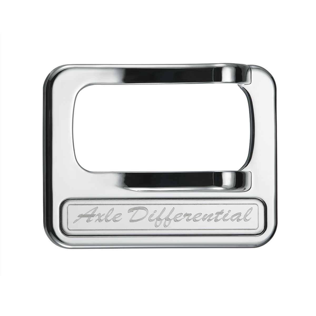 Chrome Plastic Rocker Switch Cover With Stainless Plaque For Peterbilt - Axle Differential