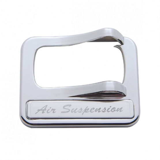 Chrome Plastic Rocker Switch Cover With Stainless Plaque For Peterbilt - Air Suspension