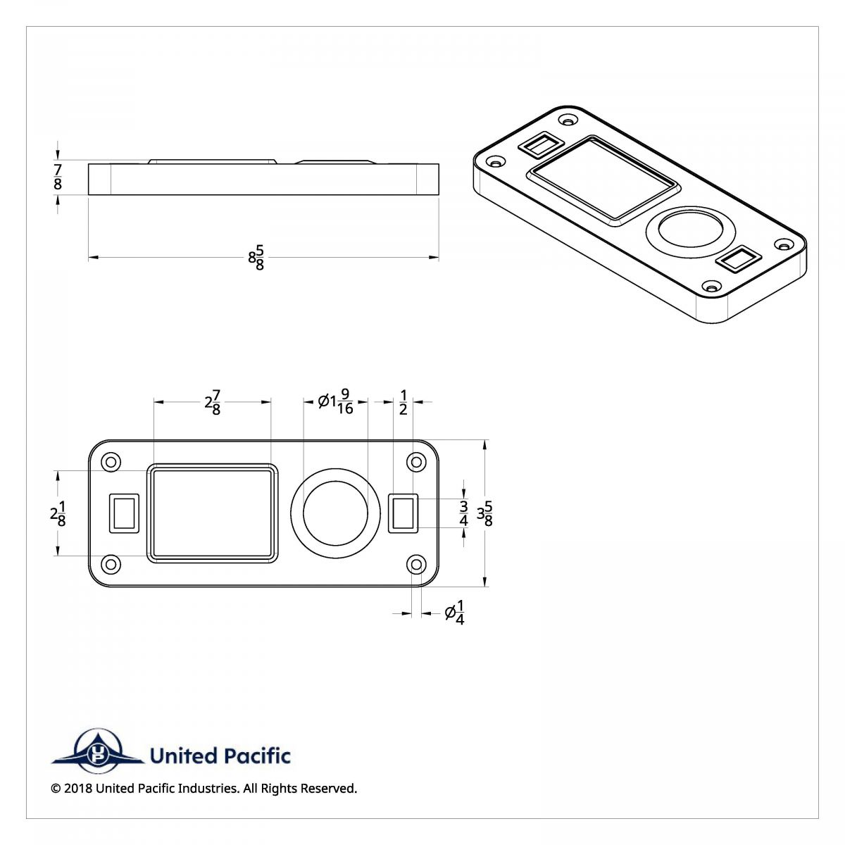 Chrome Plastic Dome Light Cover With Swivel Light Hole For Peterbilt 386 (2006-2010) & 387 (1999-2010) - Thumbnail 8