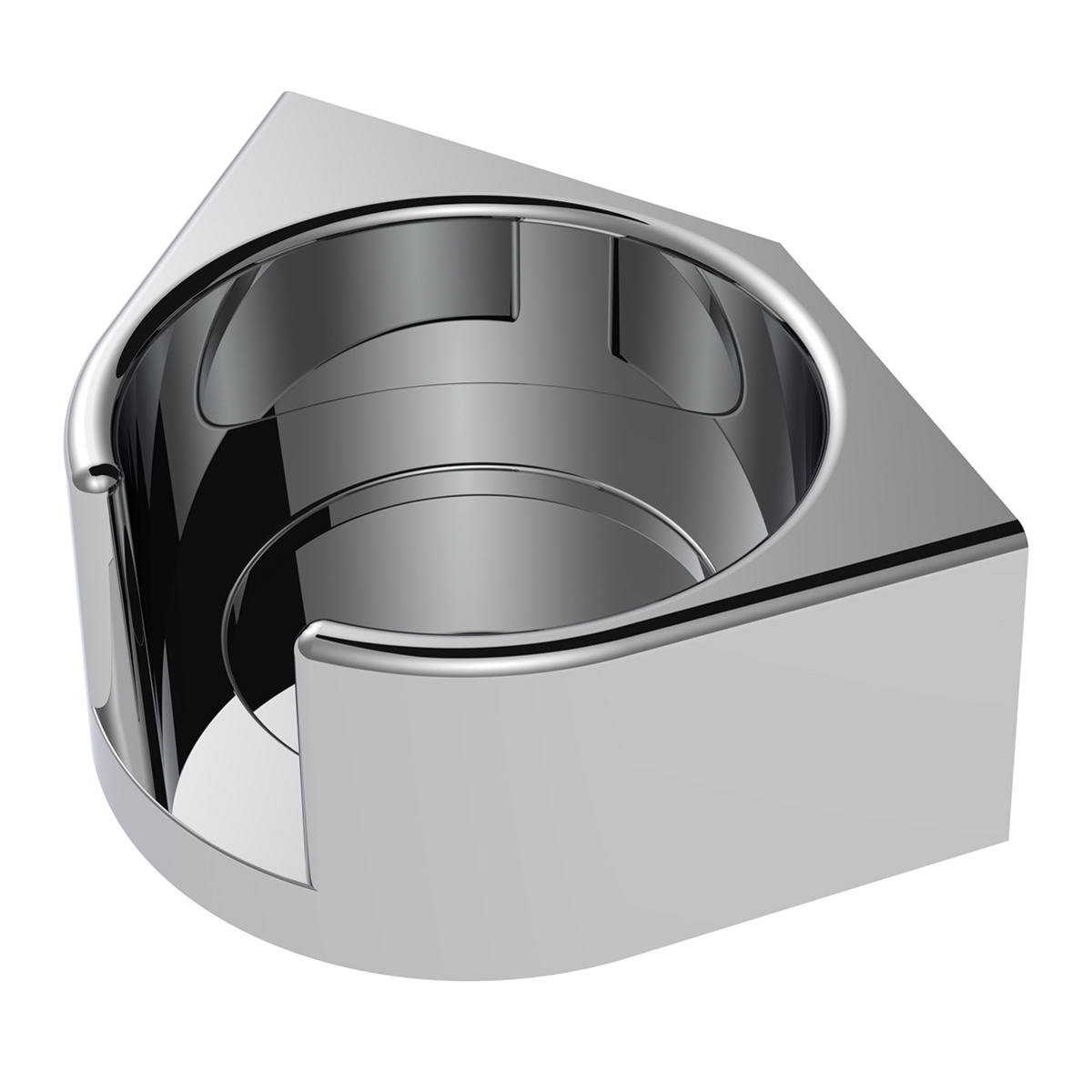 Chrome Plastic Cup Holder For 1986 & Up Freightliner Classic & FLD - Driver - Thumbnail 6