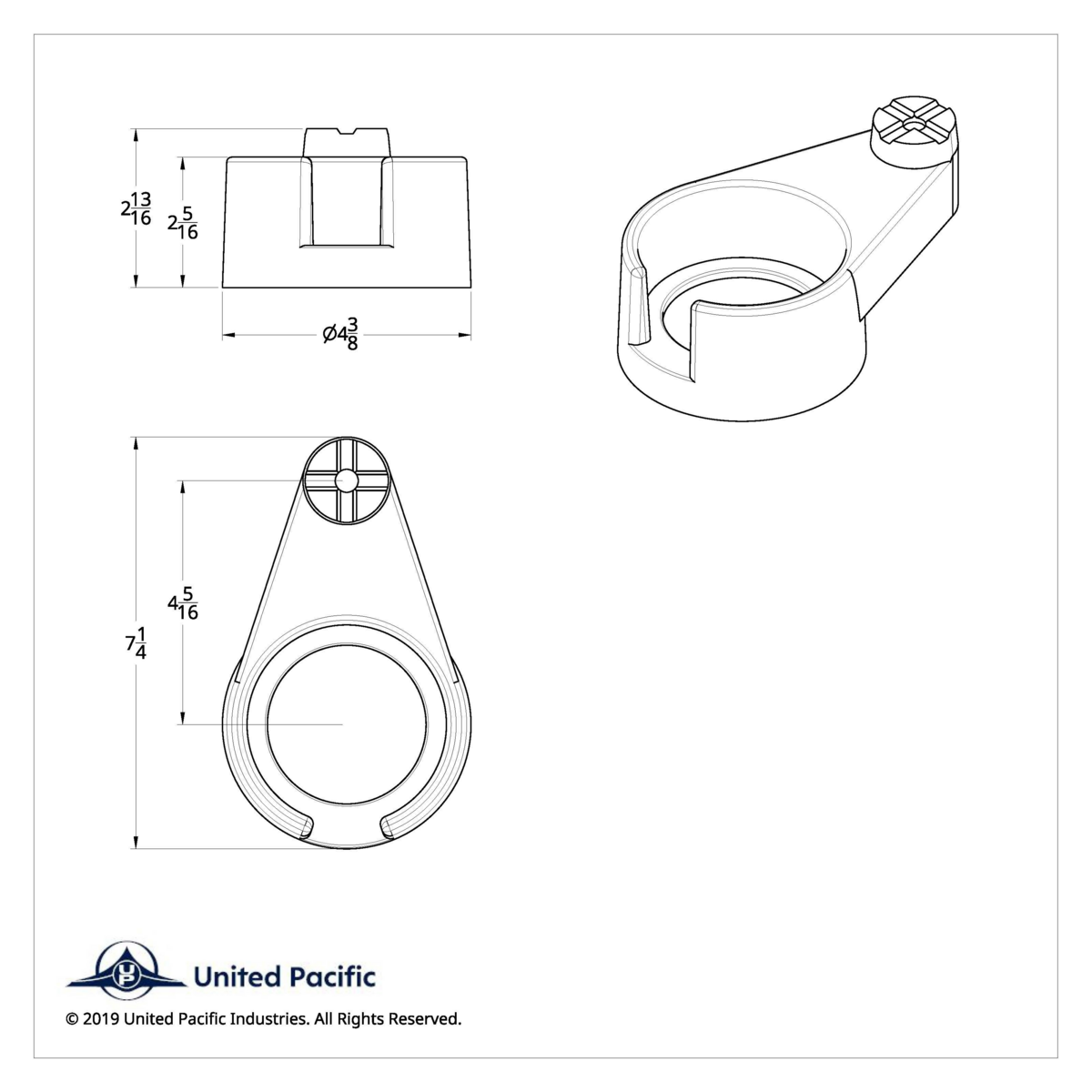 Chrome Plastic Cup Holder For 1986 & Up Freightliner Classic & FLD - Passenger - Thumbnail 7