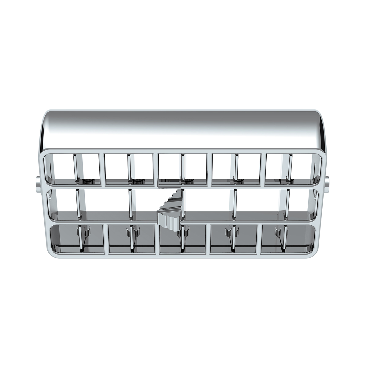 Chrome Plastic A/C Vent For 2001-05 Peterbilt - Center - Thumbnail 4