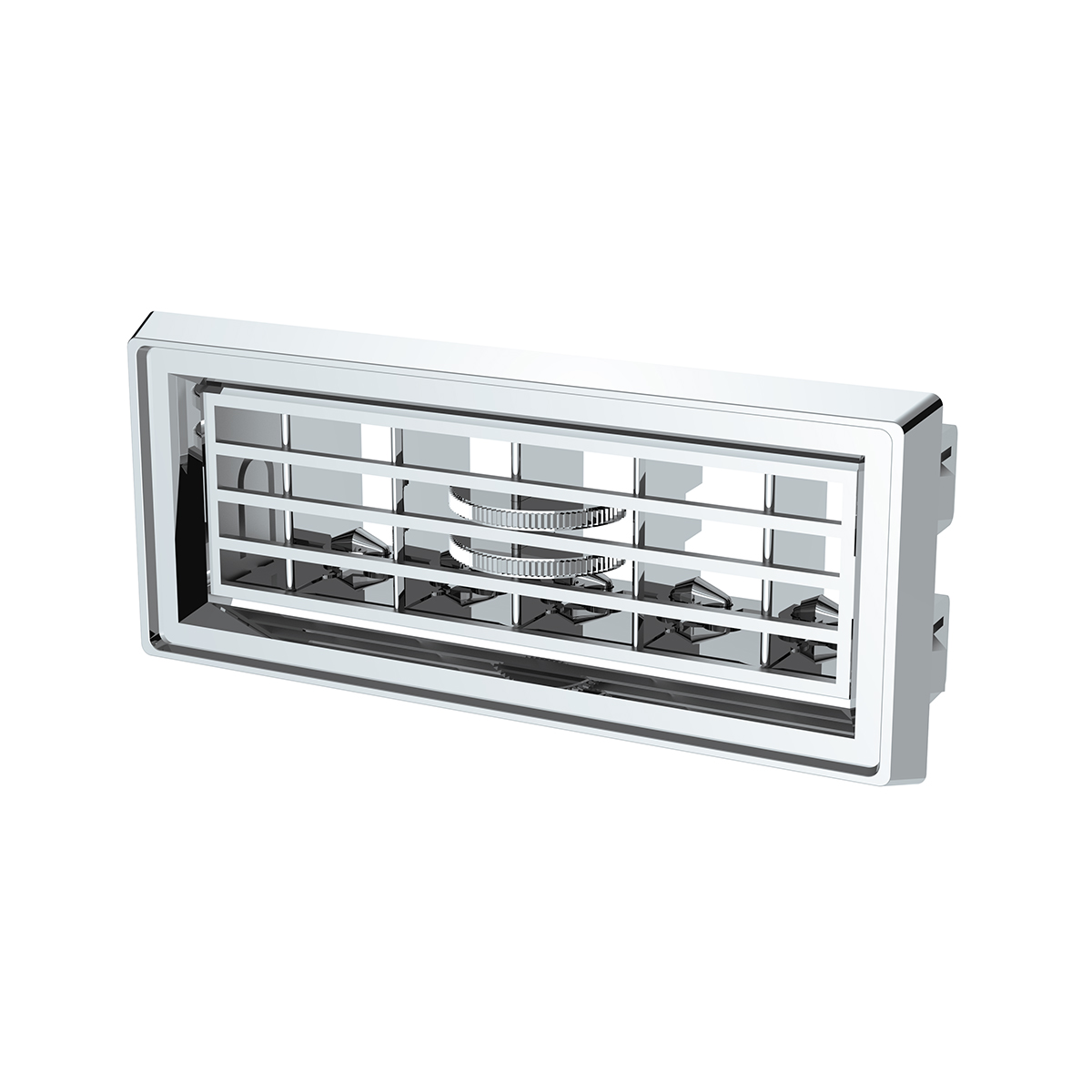 Chrome Plastic A/C Vent Vent For 1987-2000 Peterbilt - Thumbnail 2