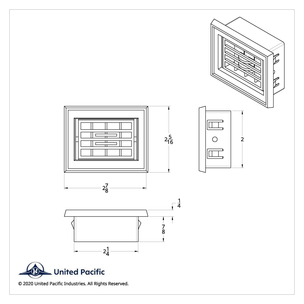 Lower A/C Vent For 1987-2000 Peterbilt 357/375/377/378 - Thumbnail 11