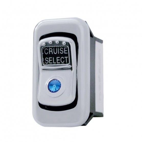 Chrome Plastic Rocker Switch Bezel (Bulk) - Thumbnail 4