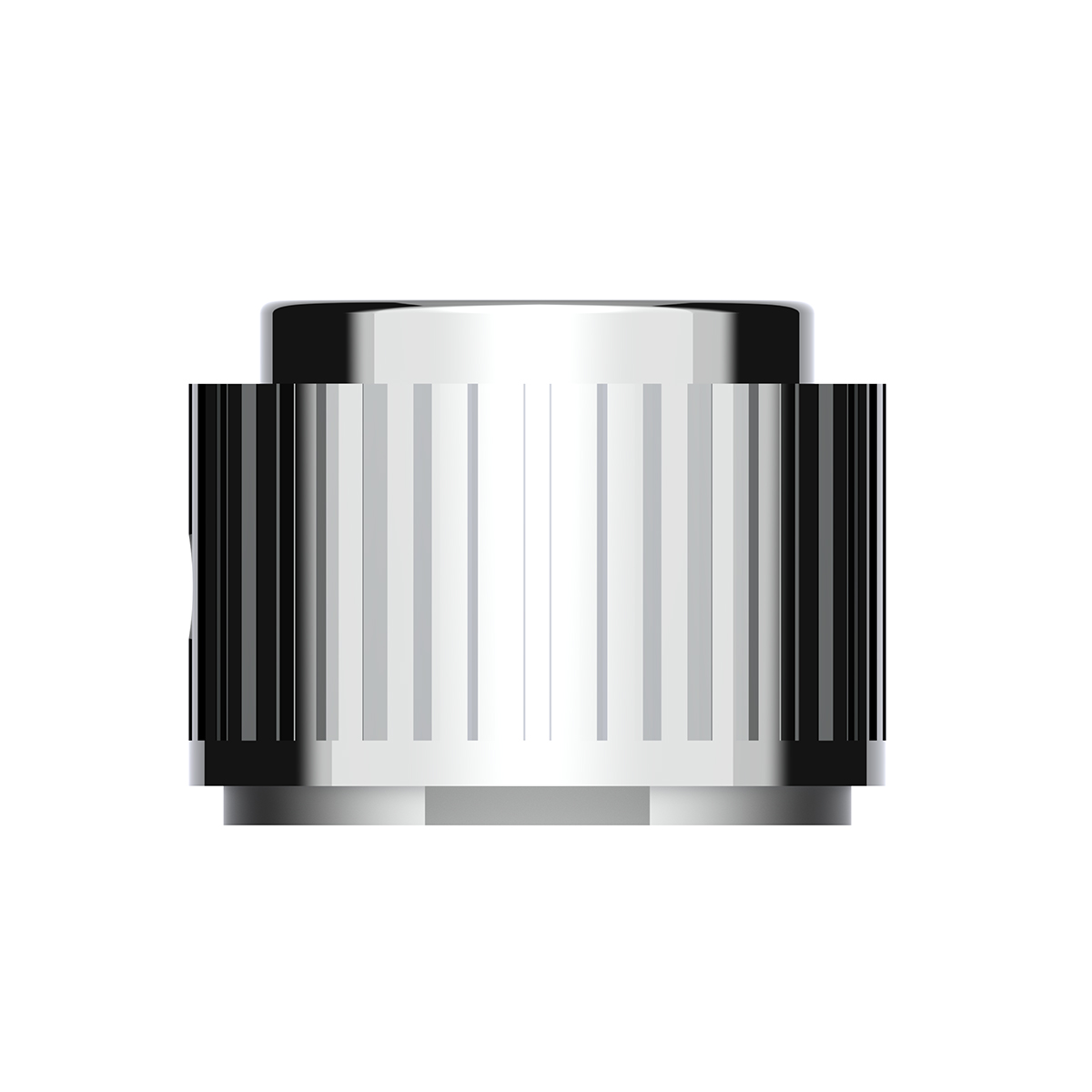 Chrome Plastic 1" Diameter Control Knob - Thumbnail 5