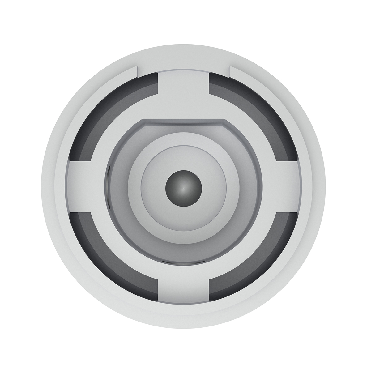 Chrome Plastic 1" Diameter Control Knob - Thumbnail 7