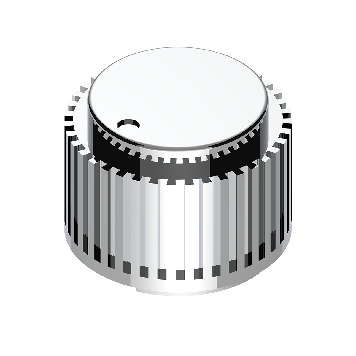 Chrome Plastic 1" Diameter Control Knob - Thumbnail 9