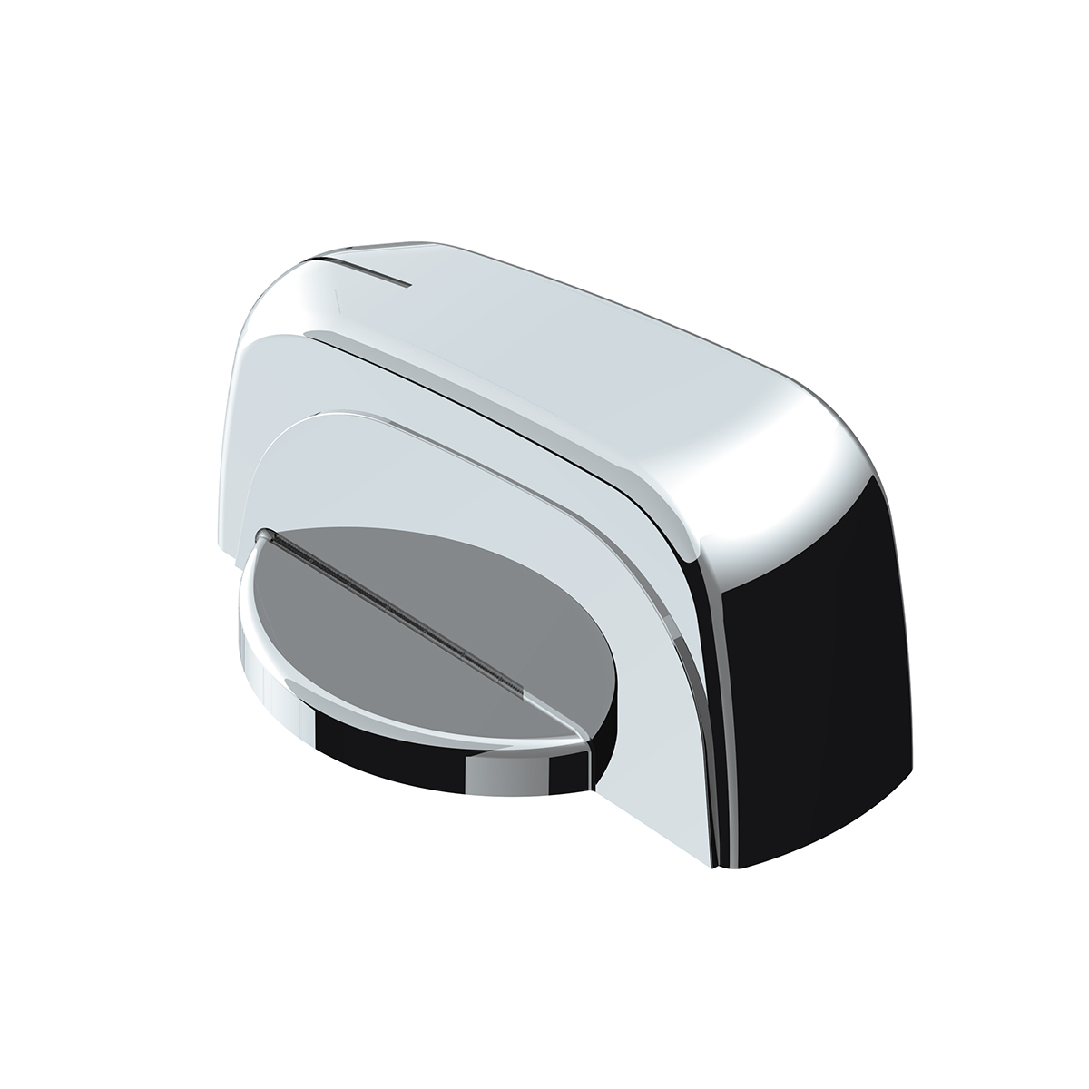 Chrome Plastic A/C Control Knob For 2005-2010 Freightliner Century, Coronado & Columbia - Thumbnail 4