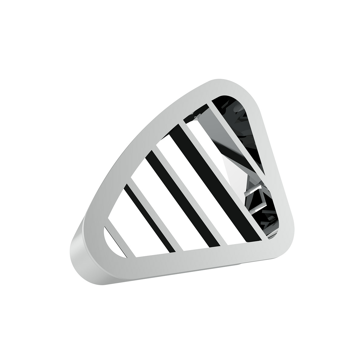 Chrome Plastic A/C Vent For 2001-2005 Peterbilt - Driver - Thumbnail 3