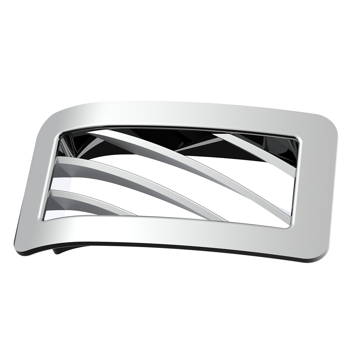 Chrome Plastic A/C Vent For 2001-2005 Peterbilt - Passenger - Thumbnail 2