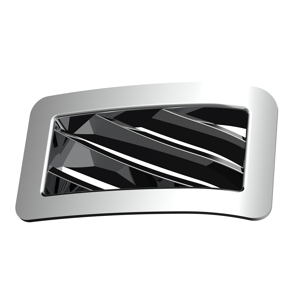 Chrome Plastic A/C Vent For 2001-2005 Peterbilt - Passenger - Thumbnail 3