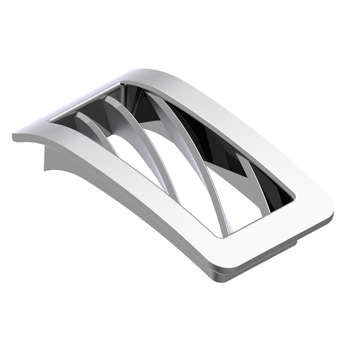 Chrome Plastic A/C Vent For 2001-2005 Peterbilt - Passenger - Thumbnail 4