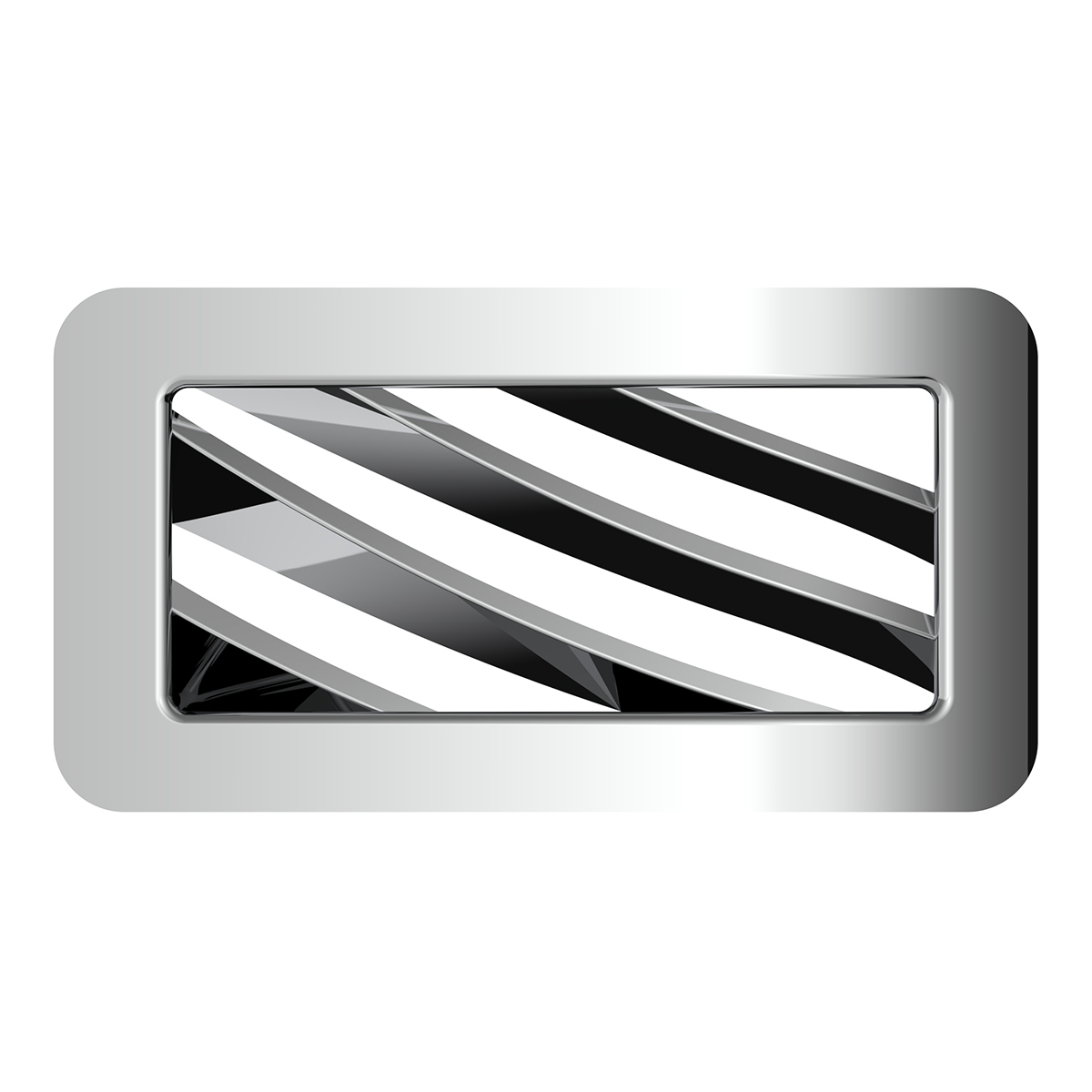 Chrome Plastic A/C Vent For 2001-2005 Peterbilt - Passenger - Thumbnail 9