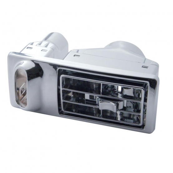 Chrome Plastic A/C Vent For 2002-2005 Kenworth W900/T800/T600- Driver