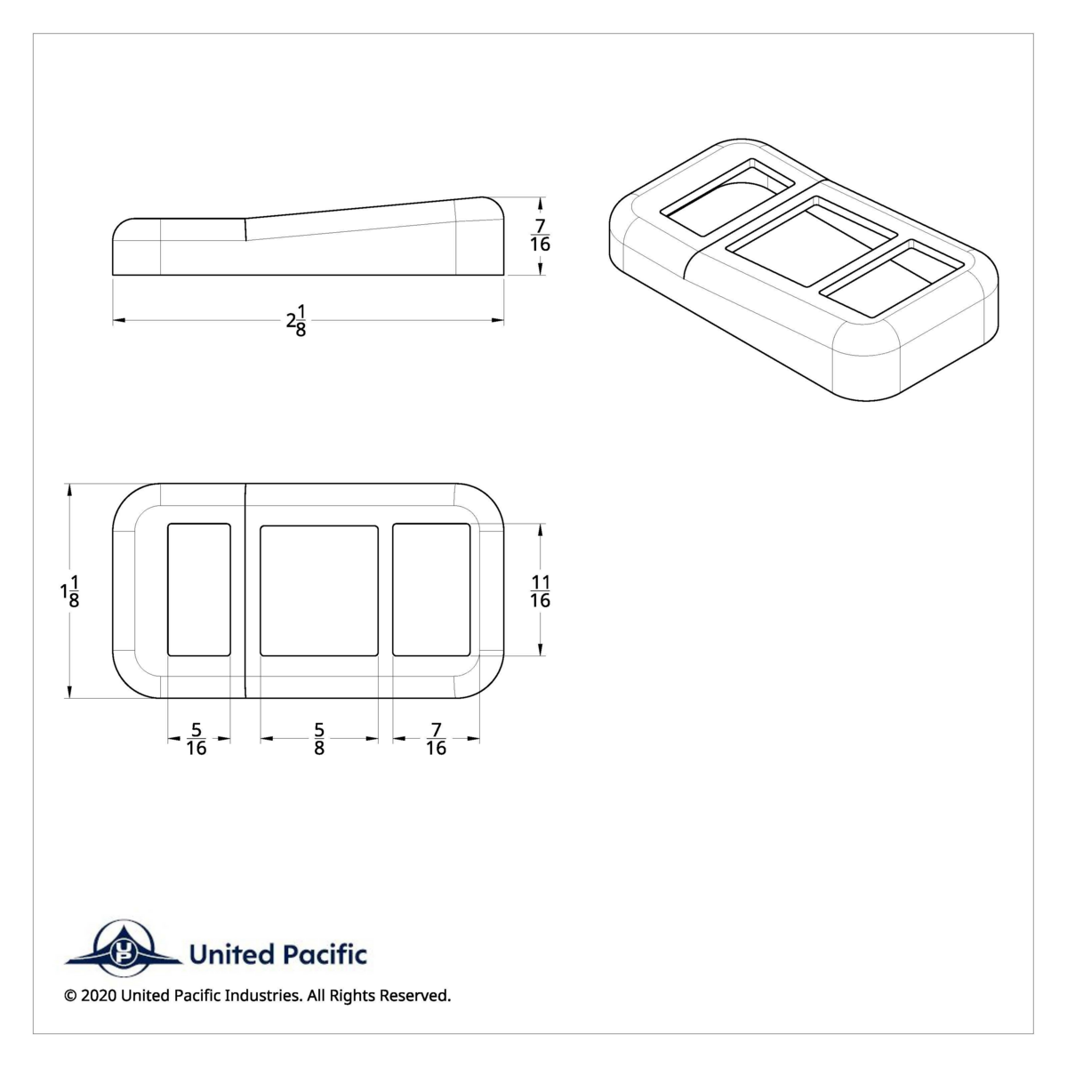Chrome Plastic Switch Trim For 2001-2010 International 9900i/9400i/9200i - Wiper/Washer - Thumbnail 3