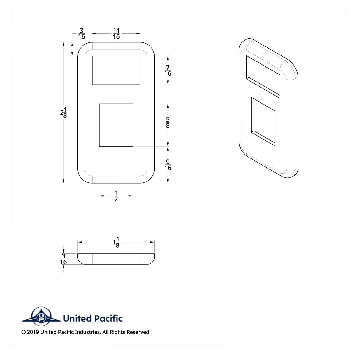 Chrome Plastic Switch Trim For 2001-2010 International 9900i/9400i/9200i - Panel Light - Thumbnail 5