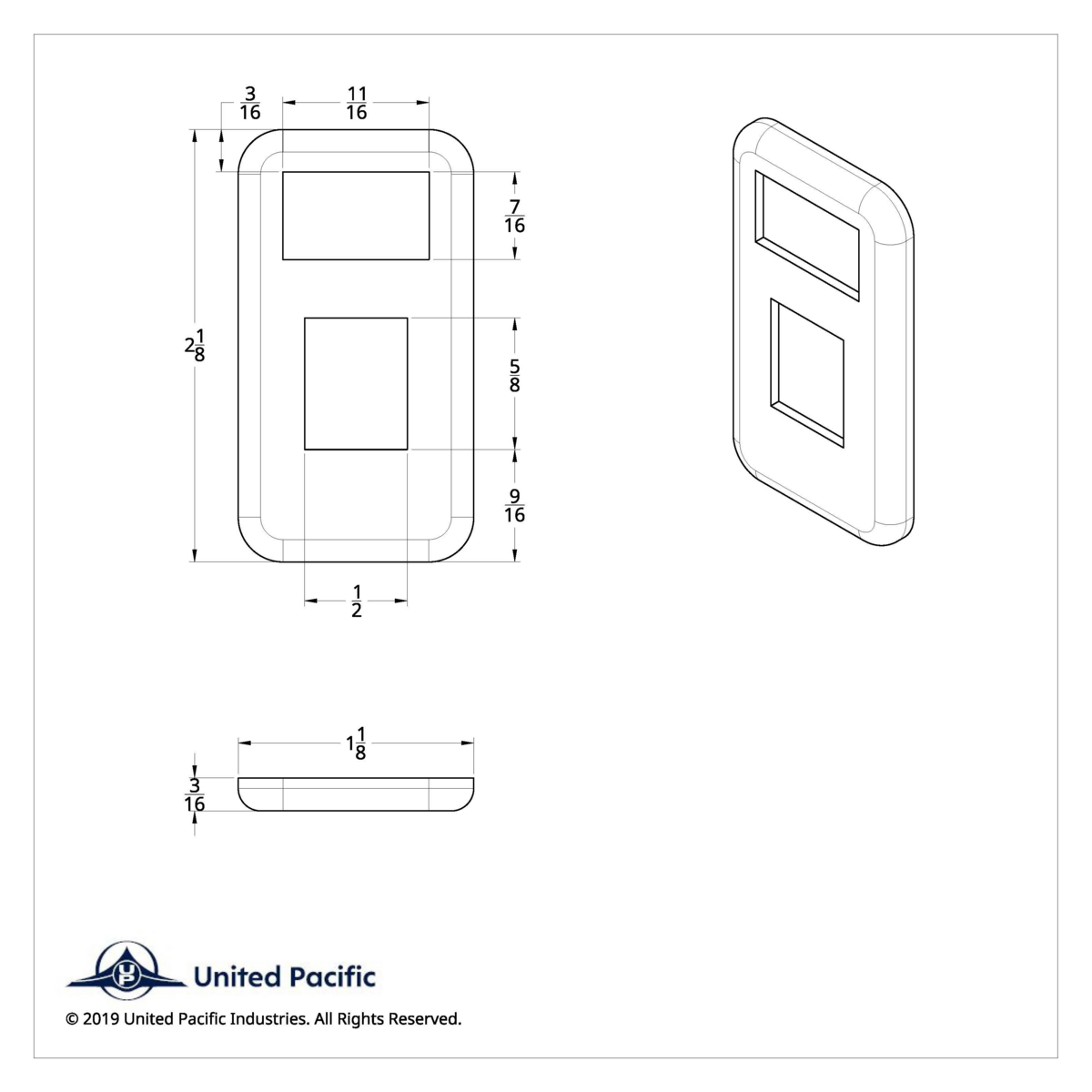 Chrome Plastic Switch Trim For 2001-2010 International 9900i/9400i/9200i - Panel Light - Thumbnail 6