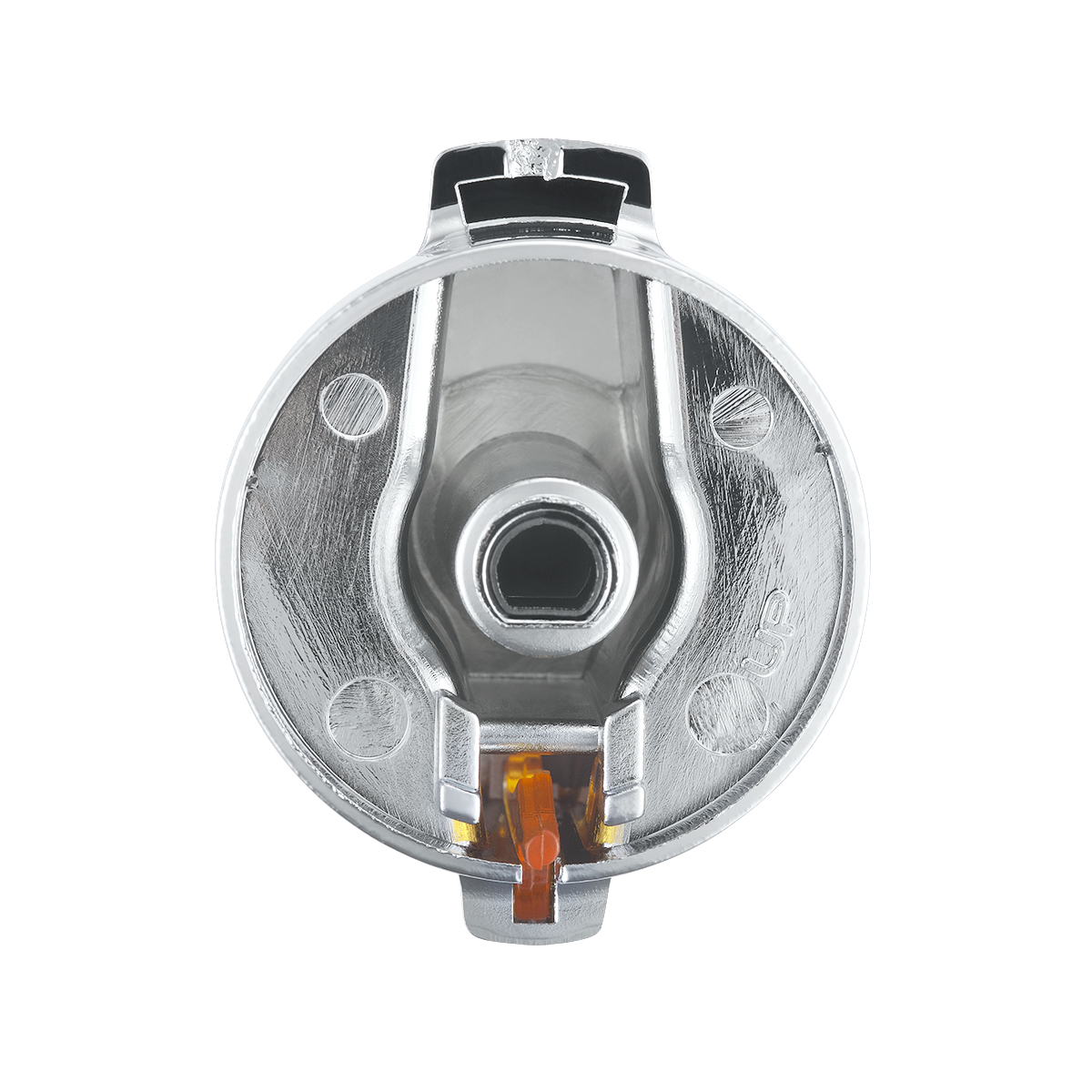 Chrome Plastic A/C Control Knob With Crystal - Clear Crystal - Thumbnail 4