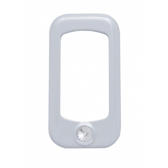 Rocker Switch Bezel For Peterbilt/ Kenworth With Clear Crystal (3-Pack)