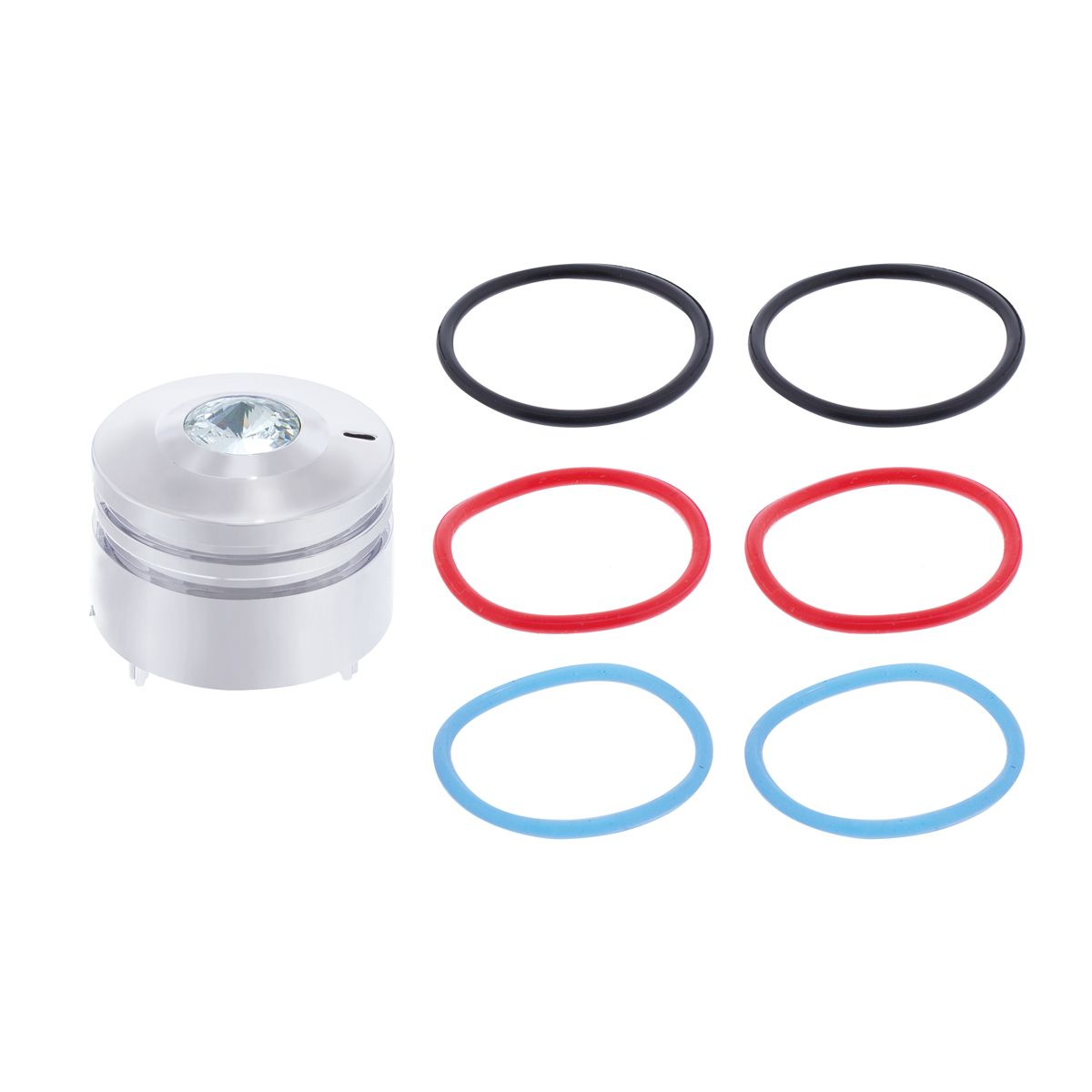 Deluxe Signature A/C Control Knob For Peterbilt - Clear Crystal