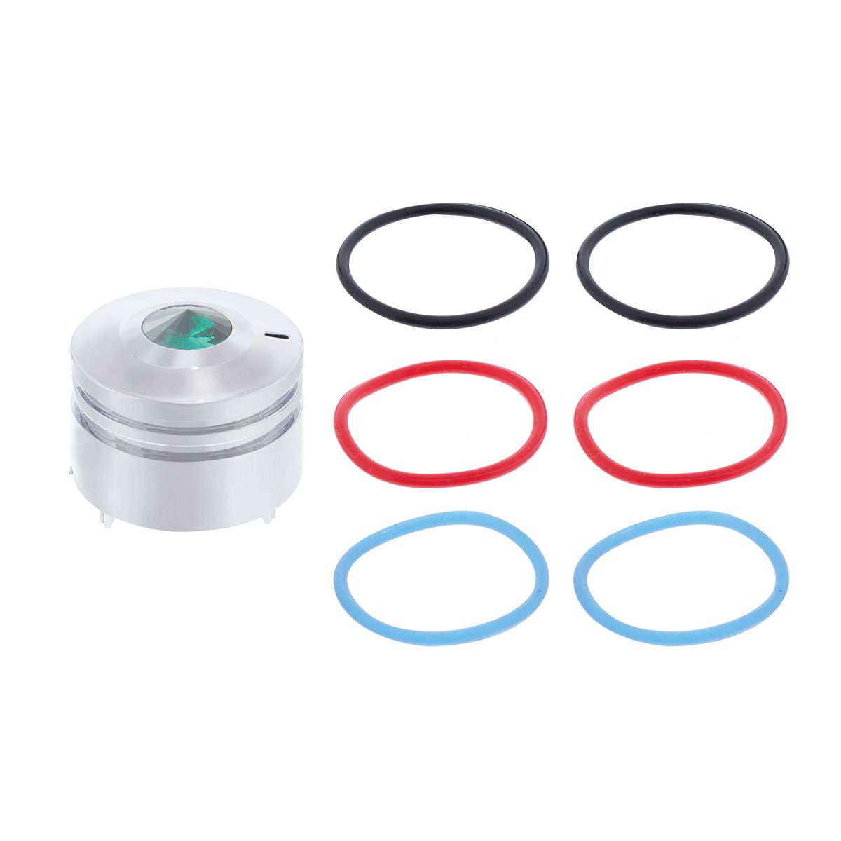 Deluxe Signature A/C Control Knob For Peterbilt  - Green Crystal