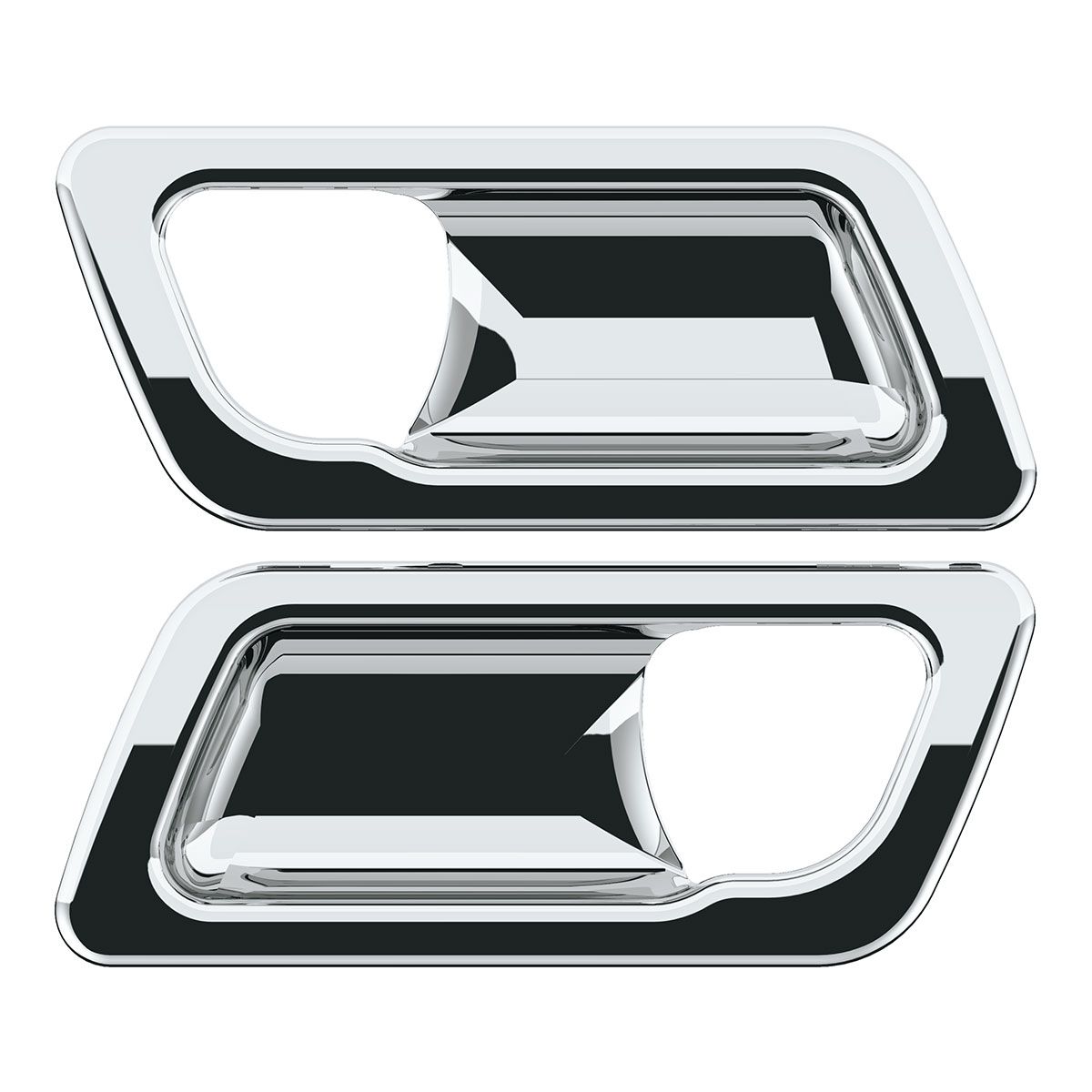 Chrome Interior Door Handle Trim For Peterbilt 389 (2008-2023), 386 (2006-2016), And 387 (2006-2011) (Pair)