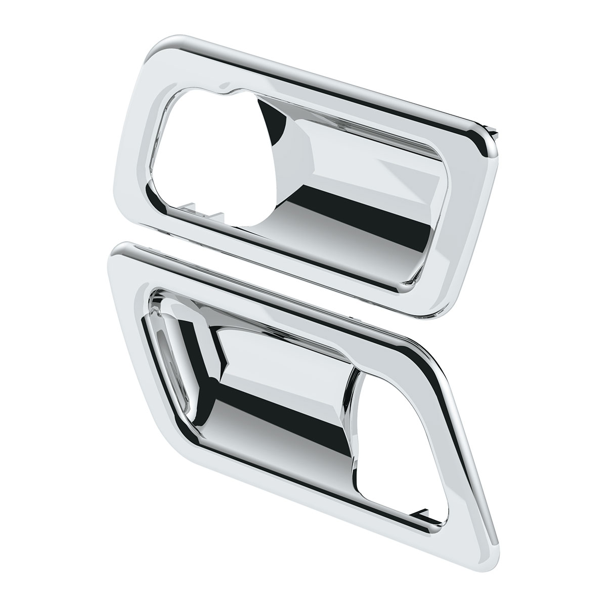 Chrome Interior Door Handle Trim For Peterbilt 389 (2008-2023), 386 (2006-2016), And 387 (2006-2011) (Pair) - Thumbnail 2