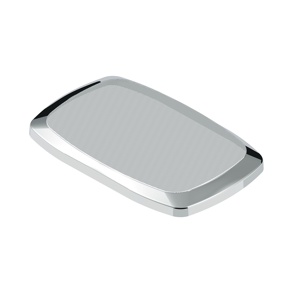Chrome Rectangular Speaker Cover For Peterbilt 389 (2008+), 388 (2008-2014),& 335 (2006-2014) - Thumbnail 2
