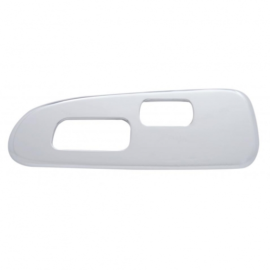 Chrome Plastic Window Switch Trim For 2008+ Peterbilt 389/388- Driver (2 Openings)