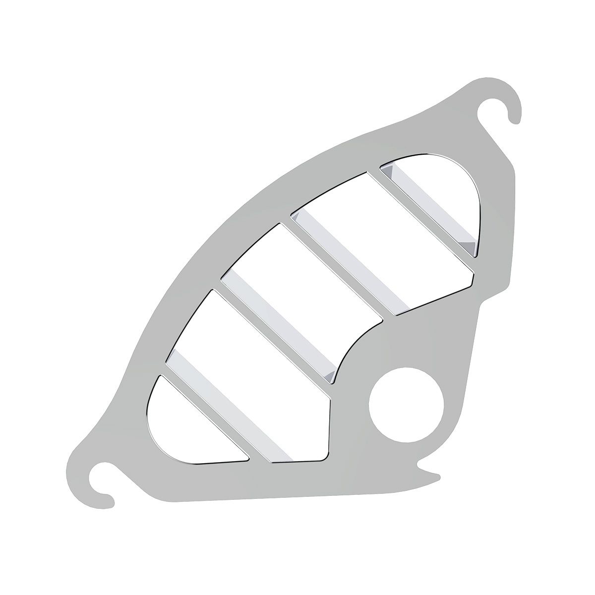 Chrome Plastic A/C Dash Corner Vent For 2006+ Peterbilt - Driver