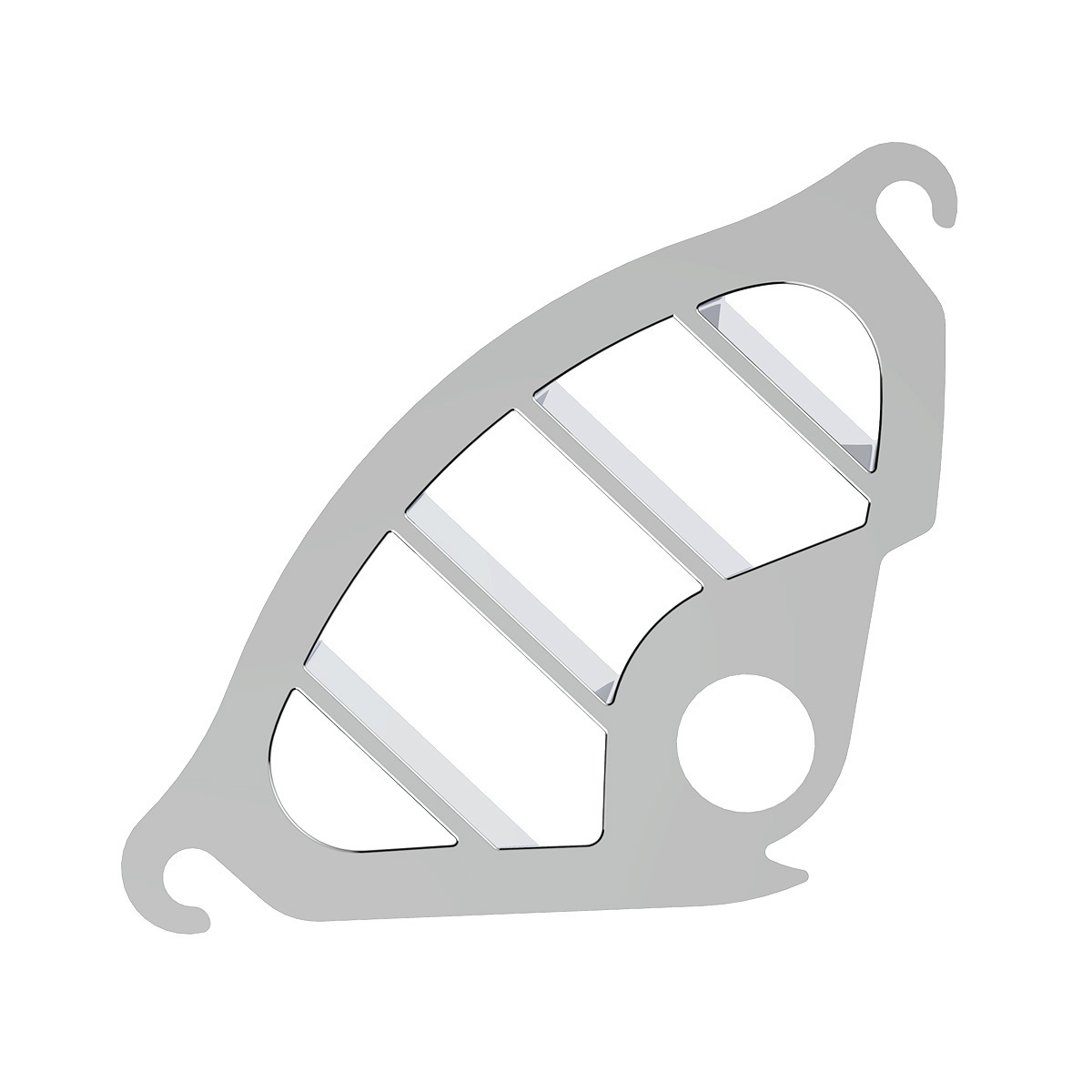 Chrome Plastic A/C Dash Corner Vent For 2006+ Peterbilt - Driver - Thumbnail 5