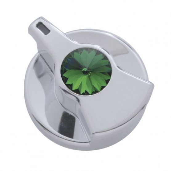 Timer Knob With Green Crystal For Peterbilt