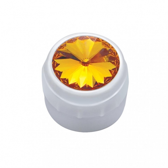 Delphi Radio Knob With Amber Crystal