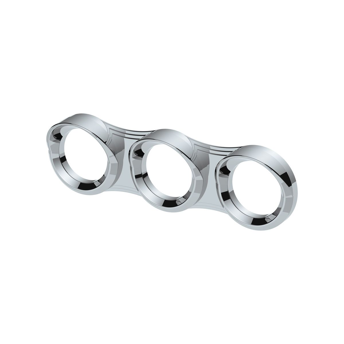 3 Gauge Cluster Bezel With Visor For 2006+ Peterbilt - Horizontal