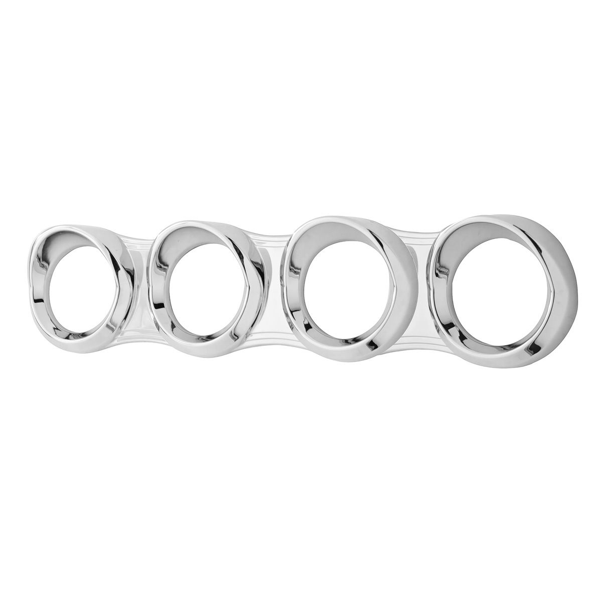 4 Gauge Cluster Bezel With Visor For 2006+ Peterbilt - Horizontal