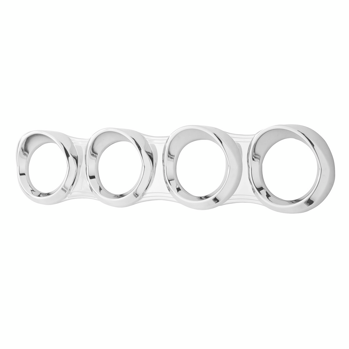 4 Gauge Cluster Bezel With Visor For 2006+ Peterbilt - Horizontal - Thumbnail 2