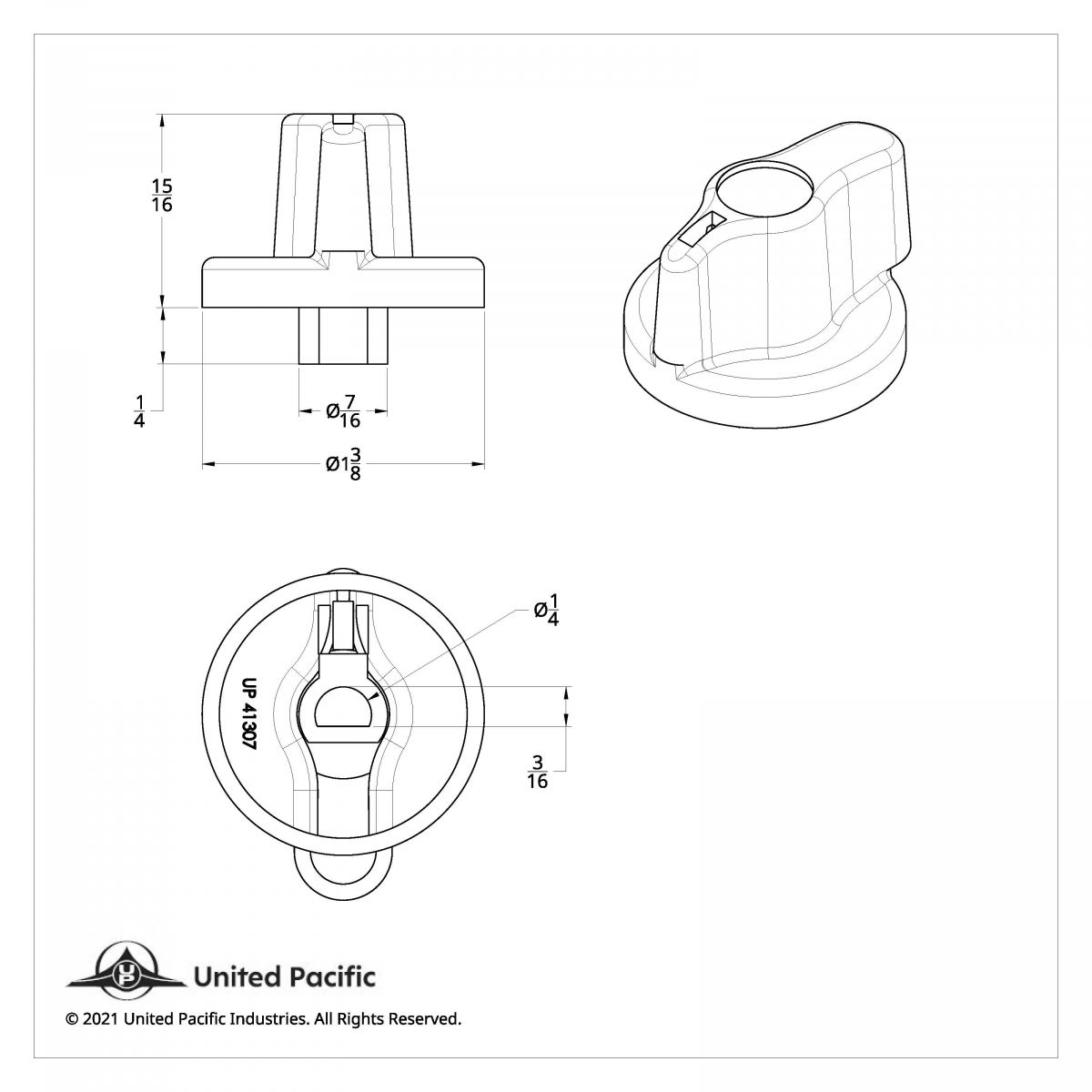 Signature Series A/C Control Knob For International Trucks -Indented - Thumbnail 2