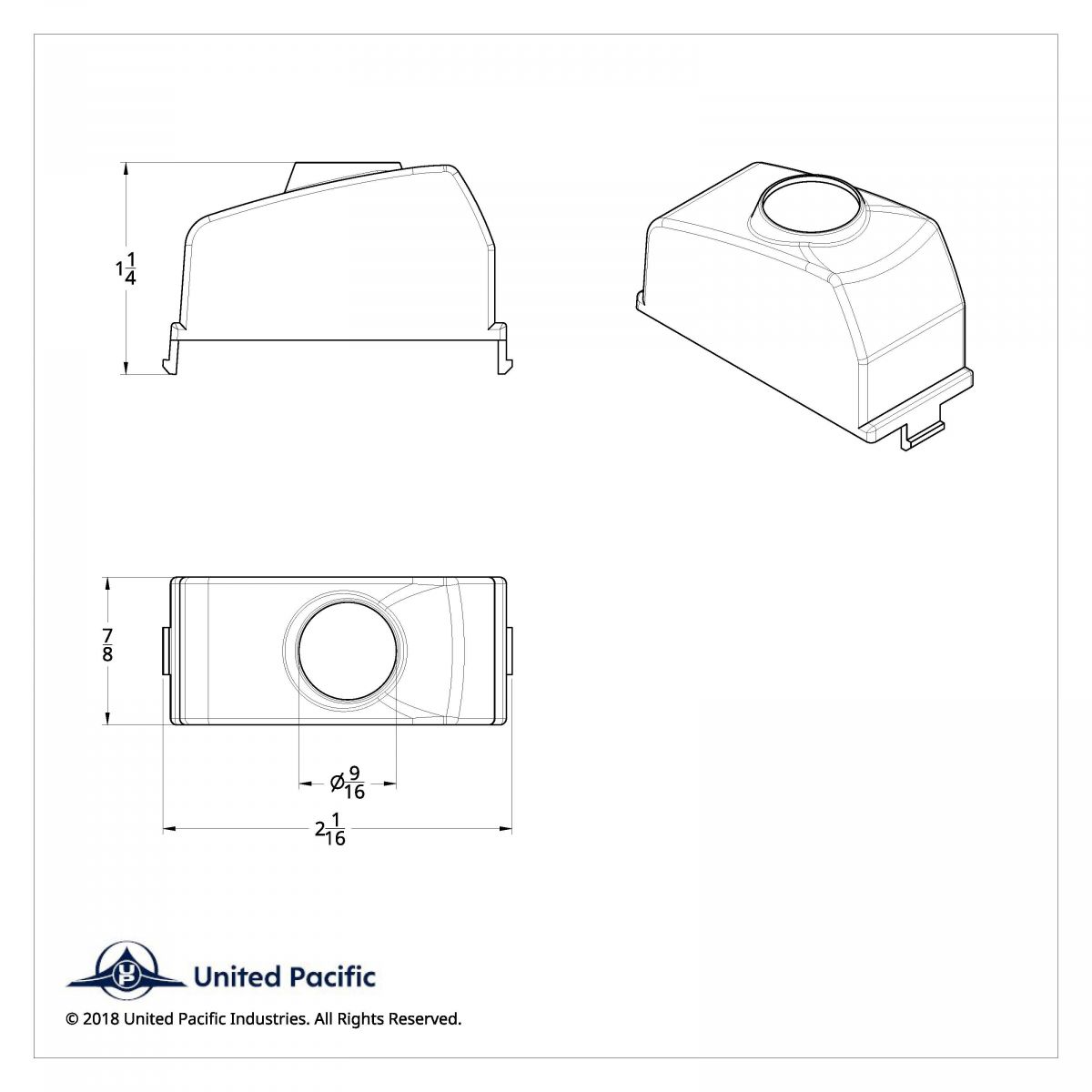 Chrome Rocker Switch Plug With Purple Crystal For 2006+ Kenworth (Card Of 2) - Thumbnail 2