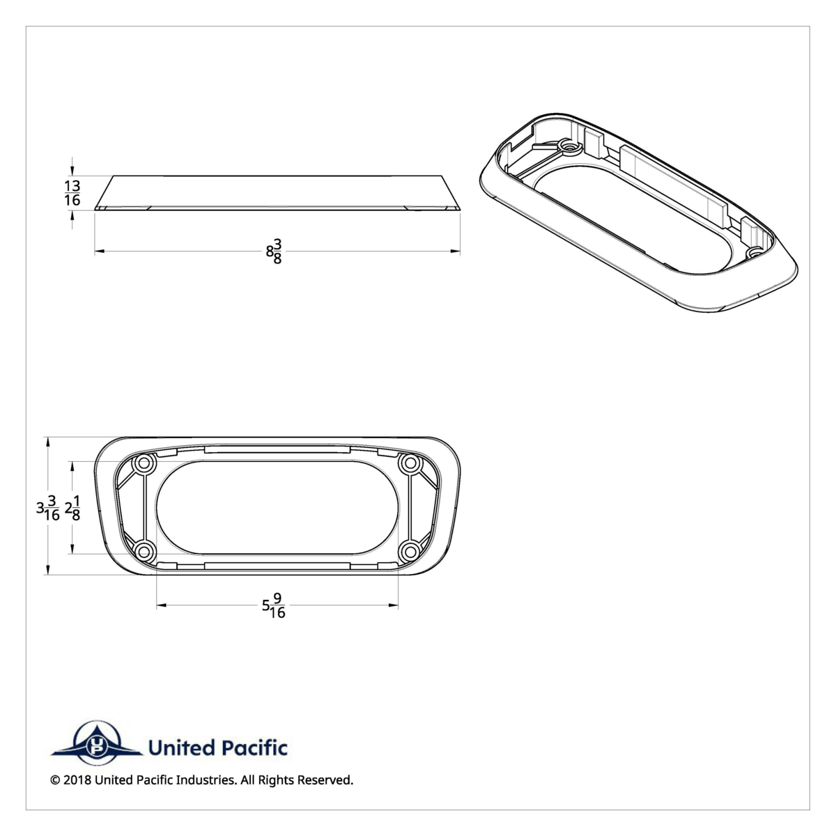 Center Dome Light Mounting Base For Kenworth W900L/T800 (2006-2014) And T660 (2008-2014) - Thumbnail 5