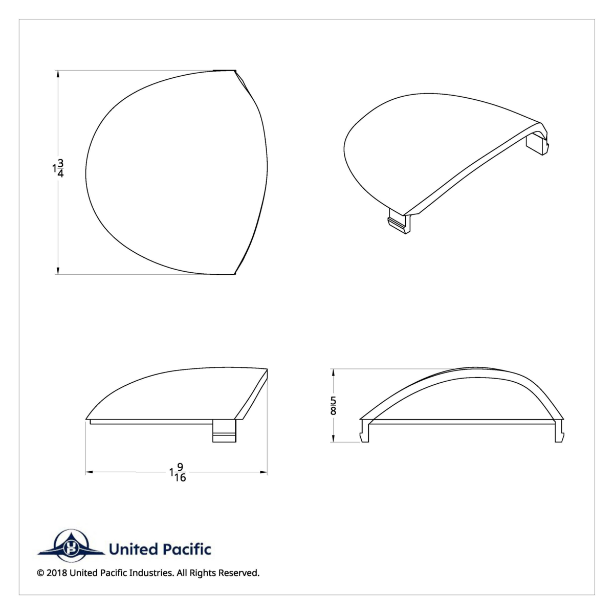 Round Dome Light Lens For 2006+ Kenworth - Clear (Card of 2) - Thumbnail 3